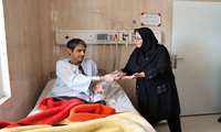 عیادت از بیماران بستری در بیمارستان حضرت ولیعصر(عج)فسا