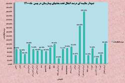 عملکرد بیمارستان حضرت ولیعصر(عج)فسادربهمن ماه1400ازنگاه آمار/ضریب اشغال تخت بیش از255 درصدی بخش اورژانس تحت نظر